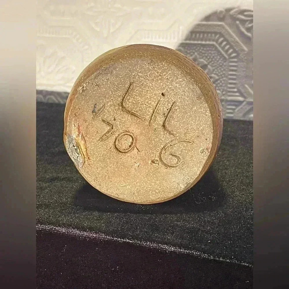 Tan brown ceramic flower bud vase 70s signed by artist pottery - Picture 7 of 11